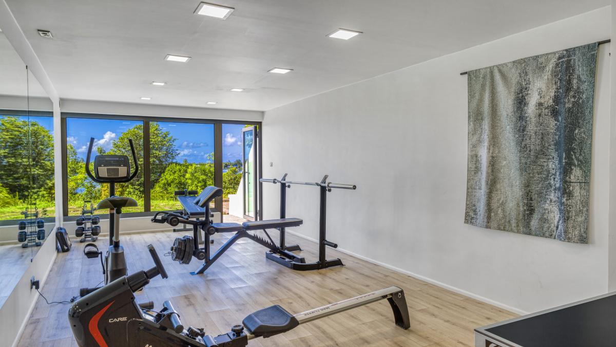 41 Location villa Terres Basses Saint Martin_salle de sport